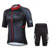 Новинка 2024 года, комплект велосипедного трикотажа Rcn с коротким рукавом для мужчин, анти-УФ-велосипедный комплект велосипедного трикотажа, летняя одежда для велоспорта Bicycle Pro Team