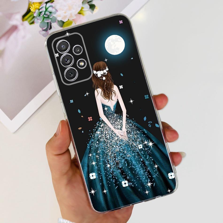 Чехол для Samsung Galaxy A52 Чехол Samsung A52s 5G Элегантная Печать Мягкий Силикон ТПУ Задняя Крышка Телефона Для Samsung A52 4G 5G A 52 52s