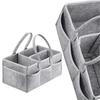 Baby Diaper Caddy Organizer Portable Holder Bag for Changing Table and Car, Nursery Essentials Storage Bins 38*23*18cm