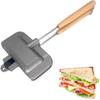 Roasted Sandwich Manufacturer Non Stick Toastie Manufacturer Double Sided Sandwich Baking Pan with Removable Handle for Breakfast