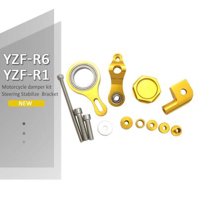 Для YAMAHA YZF R1 YZFR1 2002-2017 2003 2004 2005 2006 Новый Кронштейн Стабилизатора Рулевого Демпфера Мотоцикла Линейное Крепление Комплект Поддержки