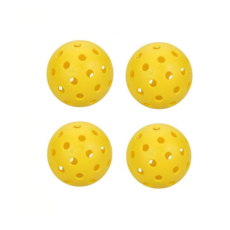 Pickleball 74MM прочный 26/40 отверстий для использования в помещении/на открытом воздухе 2/4/6 шт Pickleballs для развлечений Pickleball упаковки Pickleballs