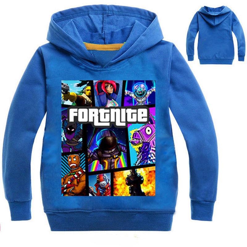 Игровой детский худи Fortnite для мальчиков и девочек, толстовка, свитшот