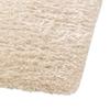 Tapis salon shaggy doux à relief géométrique beige 160x230