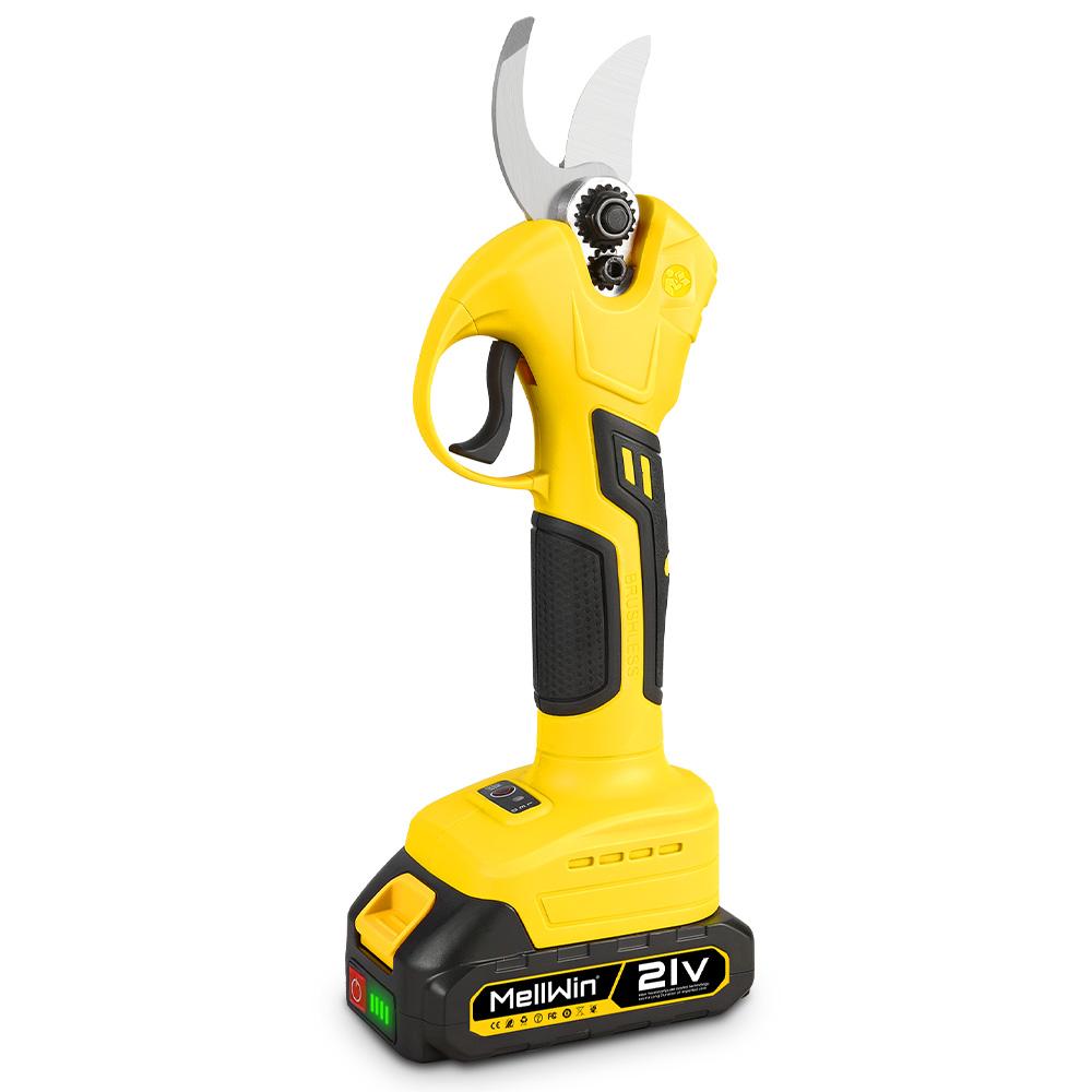 MELLWIN 30 мм Бесщеточные Электрические Секаторы Аккумуляторные Ножницы для Обрезки Ветвей Фруктовых Деревьев Садовые Ножницы Для Аккумулятора Makita 18 В Штифтовое Соединение