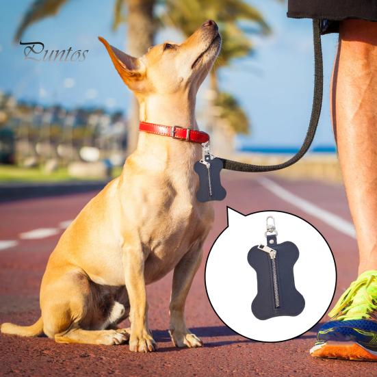 Держатель мешка для какашек для домашних животных, застежка-молния, диспенсер для мешков для мусора для собак с крючком, портативный органайзер для мешков для мусора для улицы