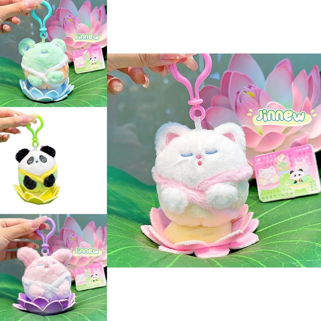 Jinnew Плюшевый Будда Лотос Животное Брелок Подвеска Милый Подарок