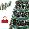1-4 шт. 2 метра Зеленая Серебряная Рождественская Гирлянда Скрученная Подвесная Гирлянда для Украшения Елки Вечеринки На Улице Дома Рождественский Декор