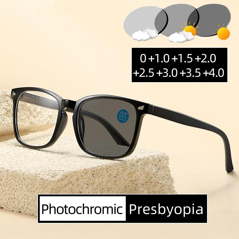 Новые Ретро Цветные Очки для Дальнозоркости HD Фотохромные Очки для Чтения Унисекс Защита от Синего Света