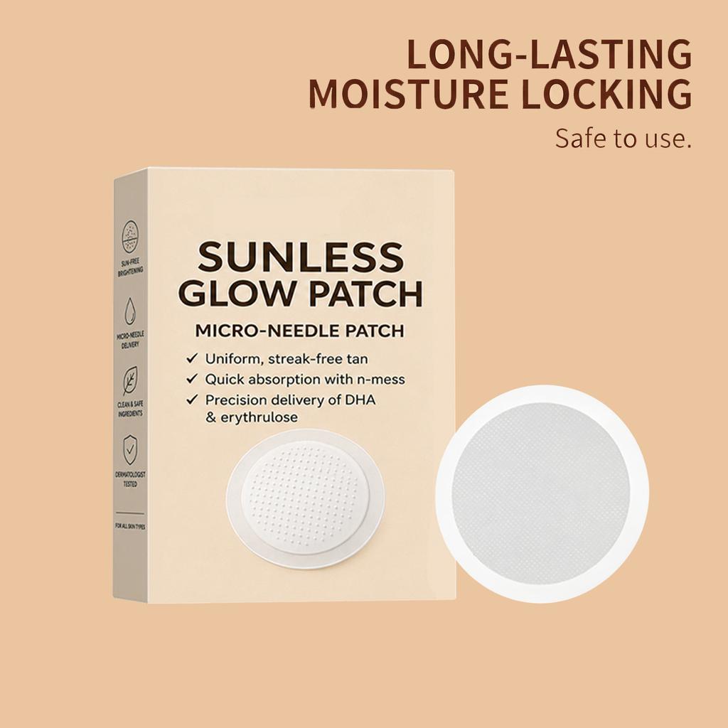 Sunless Tanning Patch Skin-Friendly Adhesive Natural Sun-Kissed Glow Even Color Travel Portable