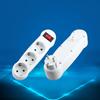 3 Outlet Extender Multi Plug Outlet Splitter Electrical Extender for Travel Business Trip German