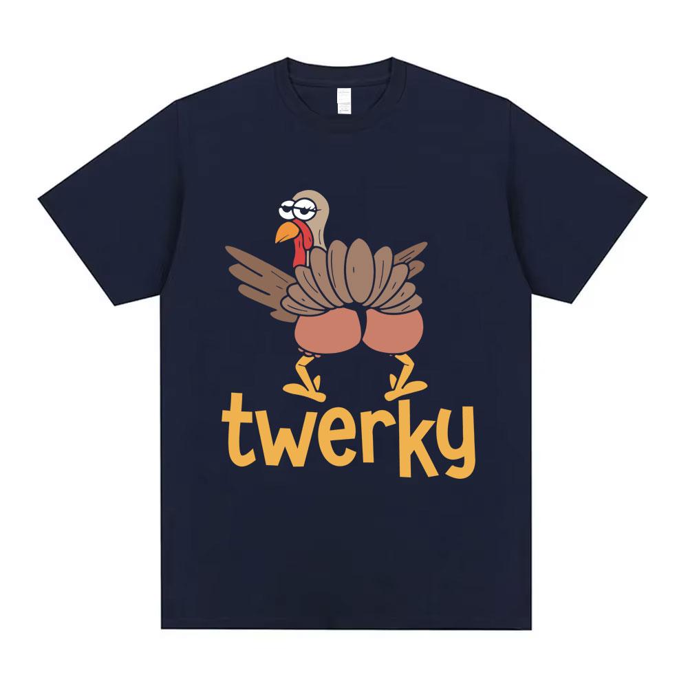 Twerky Turkey Butt Funny Meme T Shirt Unisex Unisex Fashion Casual Harajuku Short Sleeve T Shirts Unisexs 100 Cotton Oversized Tshirt