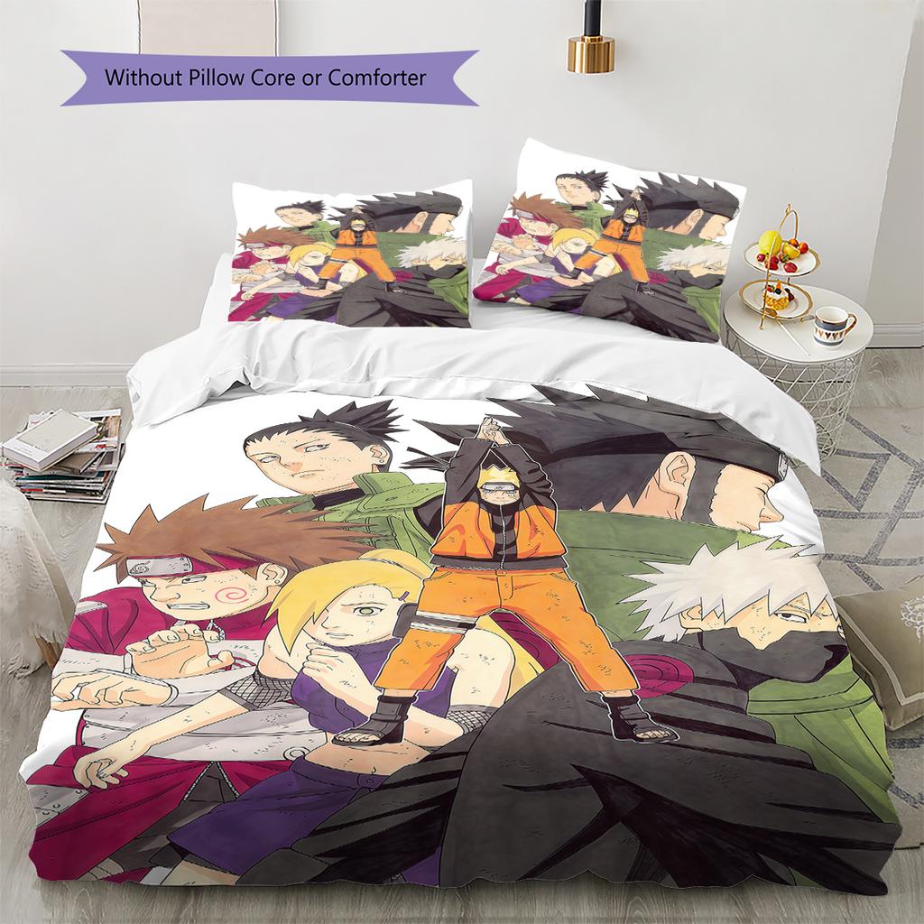 Naruto Cartoon Duvet Cover Soft Comfort, Children Bedding Gift Set,Size Multiple Sizes-HE74