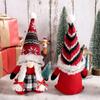 Многоразовая кукла-обнимашка для рождественской елки, в полосатой шляпе, рождественское украшение, настольное
