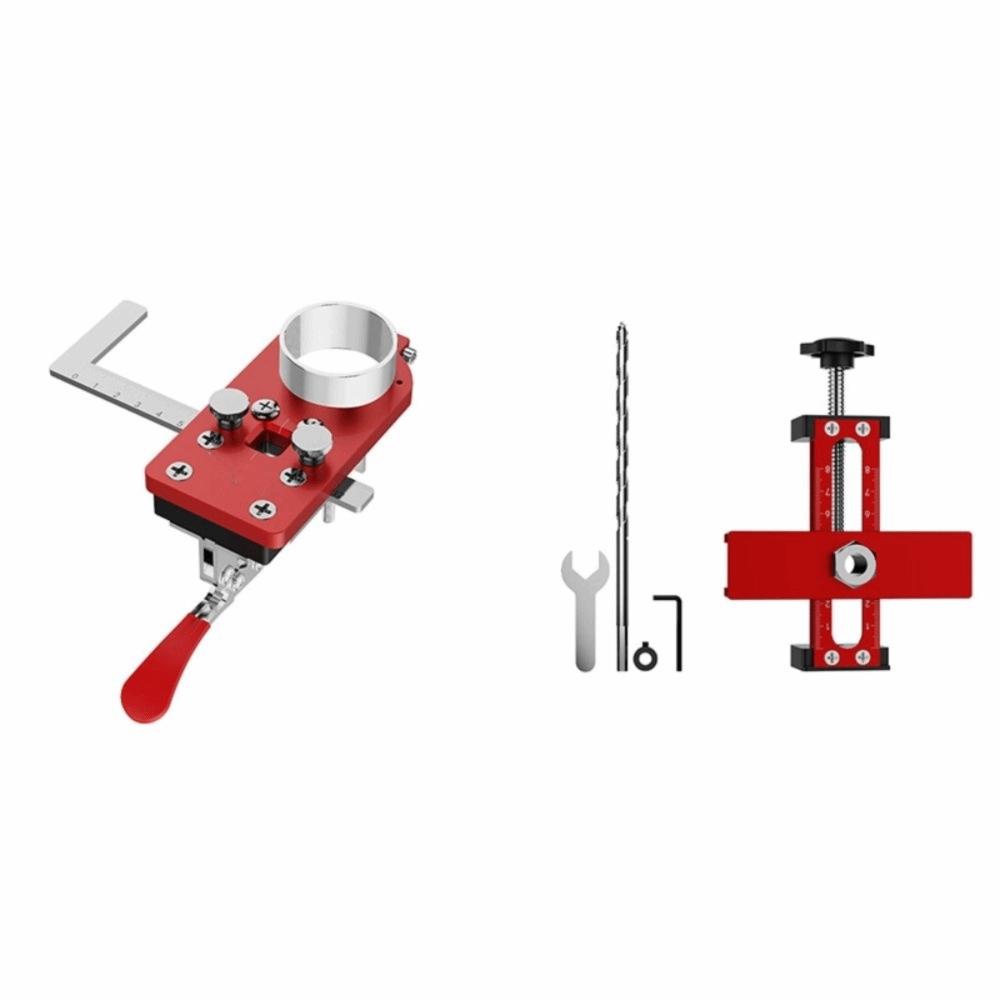 Fixture Ruler Hinge Drilling Jig Boring Hinge Hole Opener Template  Furniture Installation