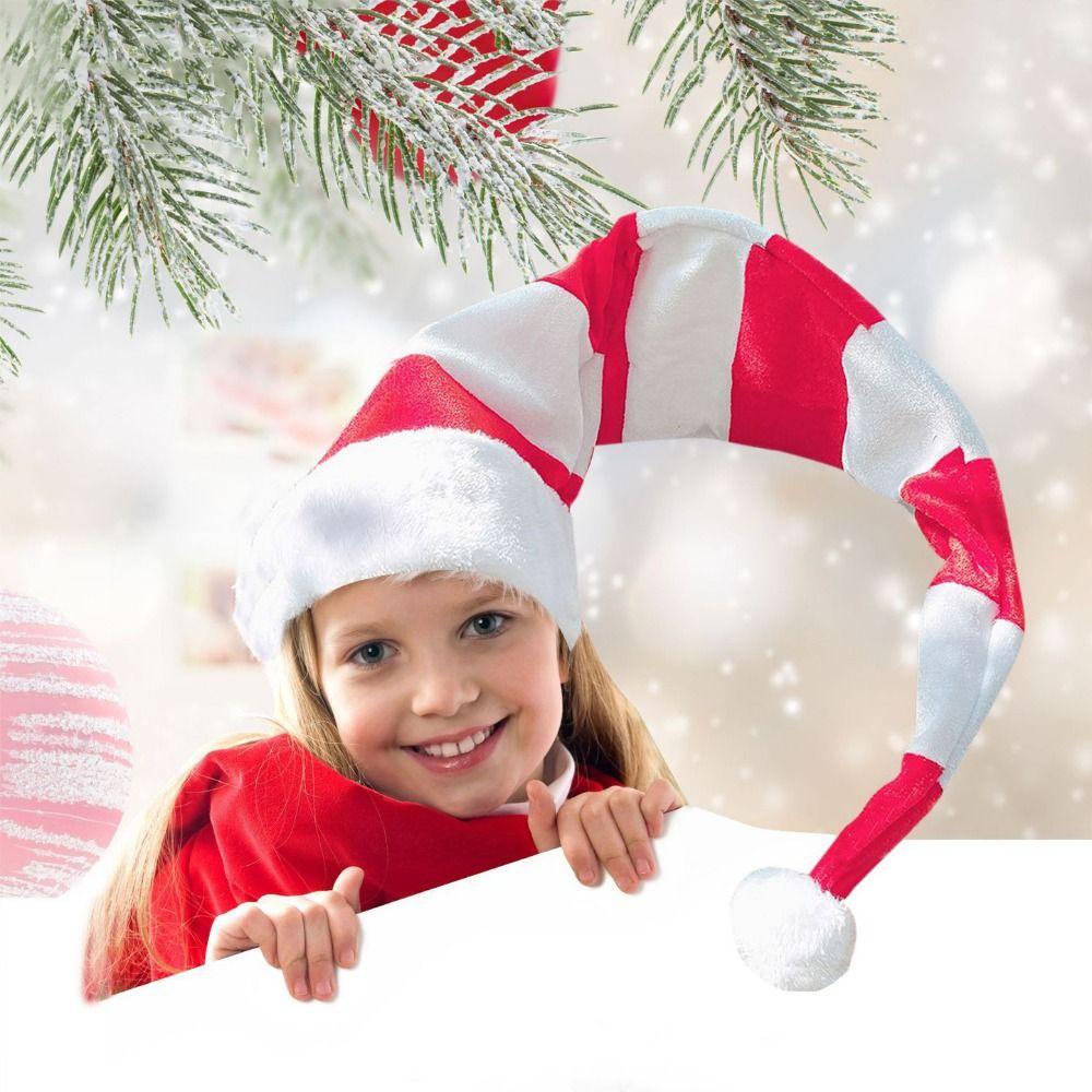 Extended Christmas Spirit Hat Soft Santa Claus Hat Funny Elf Christmas Hat for Christmas Day