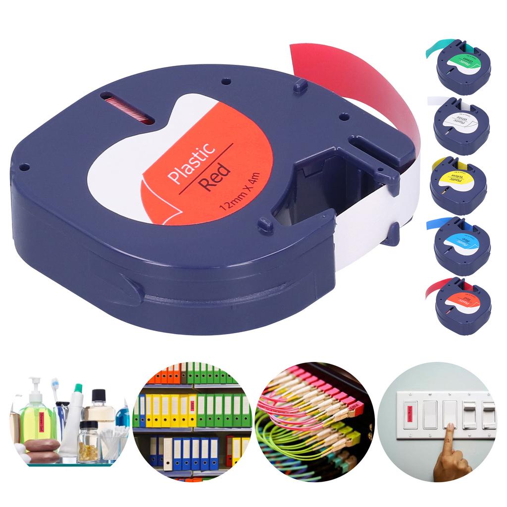 Сменная этикеточная лента для принтера LETRATAG, аксессуары для печати на ленте 12 мм x 4 метра