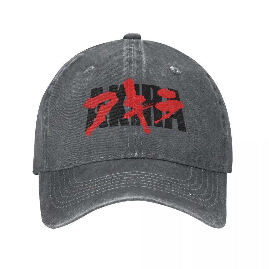 Bloody Akira Logo Unisex Baseball Cap Anime Distressed Washed Hats Cap Retro Outdoor Activities Unstructured Soft