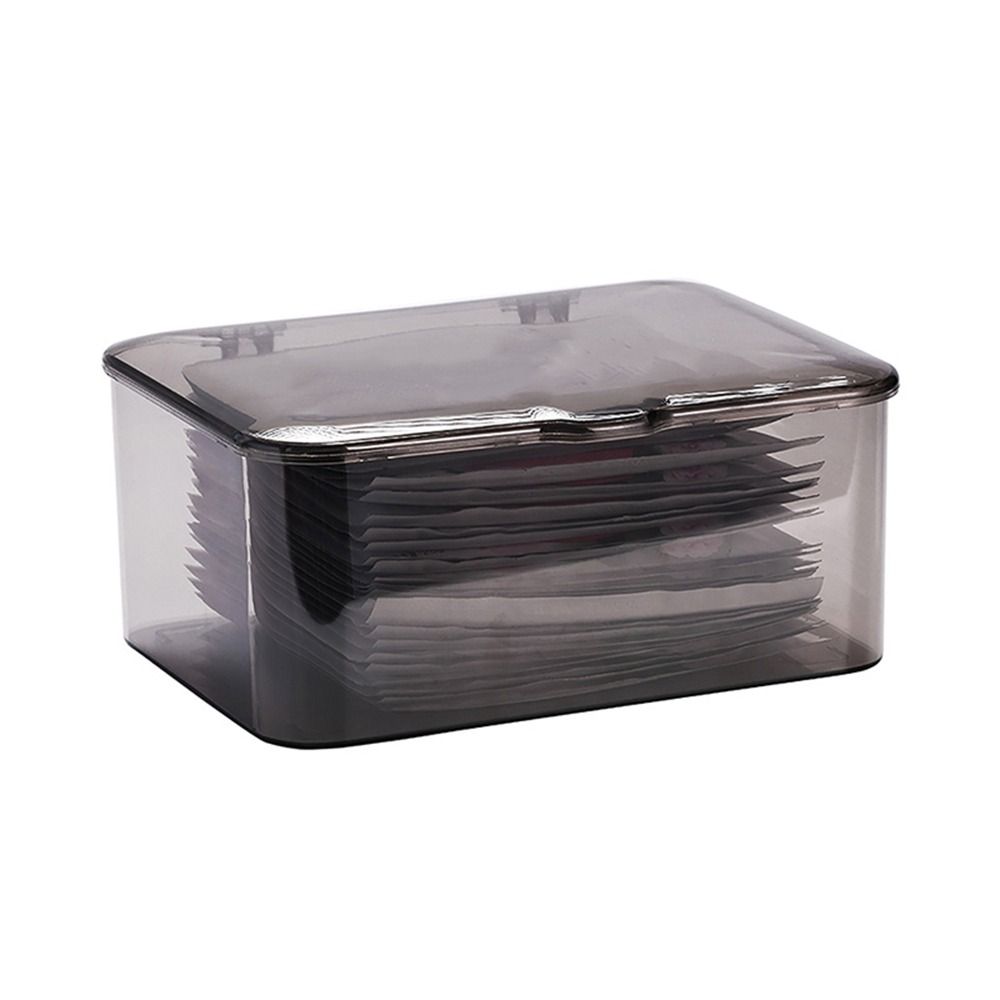 Transparent Cosmetics Storage Box Plastic Phone Case Organizer Facial Mask Storage Box  Sundries