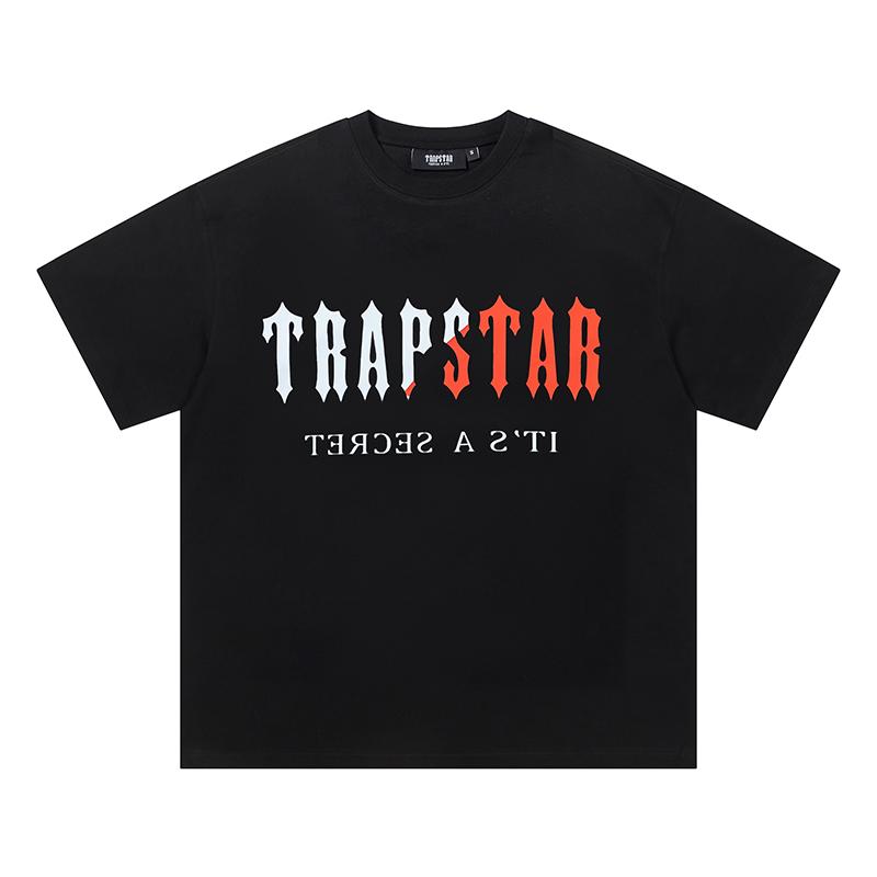 704 Trapstar London 2025 Summer New High Quality Cotton Round Neck Loose Large Size Men's and Women's T-shirt Couple T-shirt