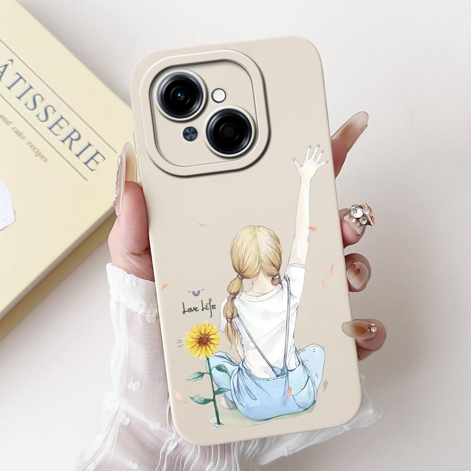 Чехол для Tecno Spark Go 1 Go1 Милый Мультяшный Чехол Мягкий Силикон Fundas Чехол для Телефона Для Tecno SparkGo Spark Go 2025 Задняя Крышка Capa
