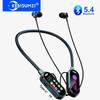 Color Screen Wireless Bluetooth 5.4 Earphones Neckband Headphones HiFi Stereo Headsets Noise Reduction Earbuds