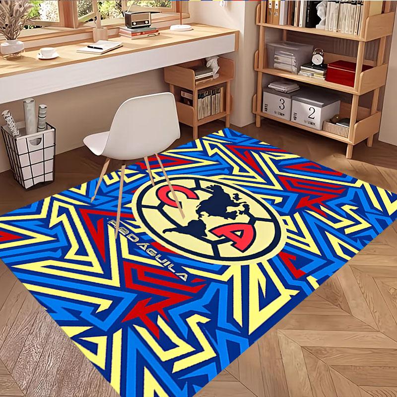 Club America Print Rug, Washable Floor Carpet, For Entryway Dorm Laundry Room Office Study, Home Decor Birthday Christmas Gift