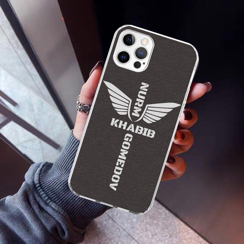 Чехол для телефона Хабиба Нурмагомедова для iPhone 17 Air 11 13 Mini 14 15 Plus 16 12 Pro Max 16E SE 7 8 С рисунком Мягкий ТПУ Задняя крышка 17