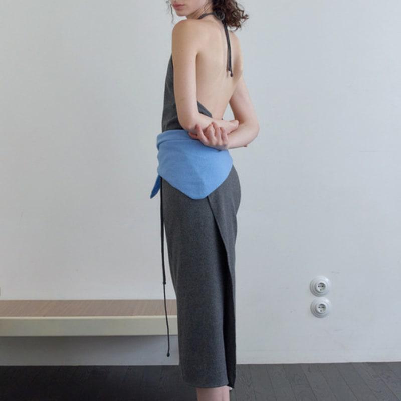 LCVE TRIANGLE WOOL MUFFLER_SKYBLUE