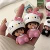 Популярный брелок Hello Kitty Monchhichi из АБС-пластика, милый кукольный подвеска для сумки студента, подвеска для подарочной сумки