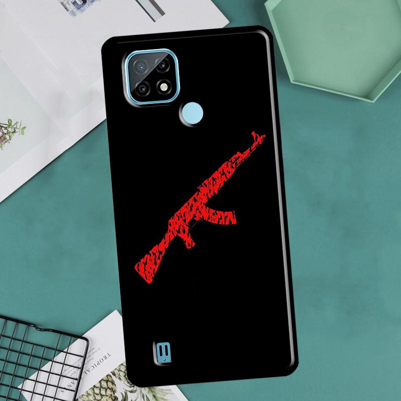 Чехол Ak 47 Gun для OnePlus 10 9 Pro 8T 9R 10R Nord2 для Realme 8 Pro 9 GT Neo 3 2 Master 8i 9i