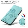 Embossed Dandelion Premium Leather Phone Case for Samsung S25 S24 S23 S22 S21 A16 A26 A56 A15 A35 A55 A14 A34 A54 A13 A53 Wallet Case with 2 Straps