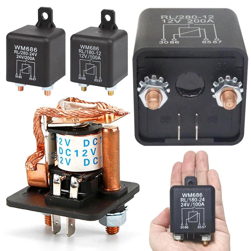 WM686 Автомобильный аксессуар Выключатель питания 200A 100A Автомобильное реле 12V 24V Пусковое реле