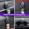 SSOE5 For Skoda Car Remote Key Storage Box Organizer Sunglasses Holder Card Clip octavia a5 a4 mk1 2 fabia superb rapid mk3 yeti 2006