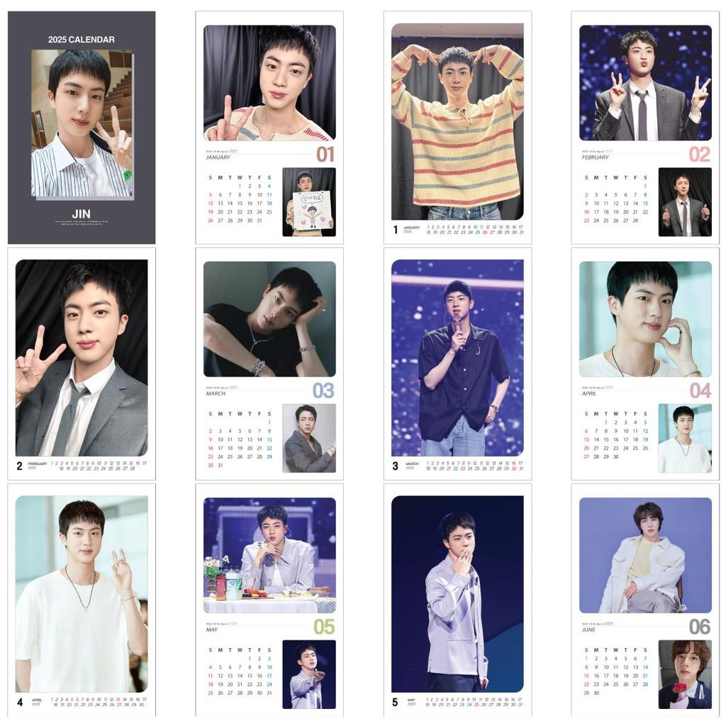 2025 Wall Calendar Wall JIN [K-STAR Calendar] (JIN 02)
