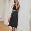 New Hot Girl Semi-Elastic Denim Workwear Casual Skirt for Women