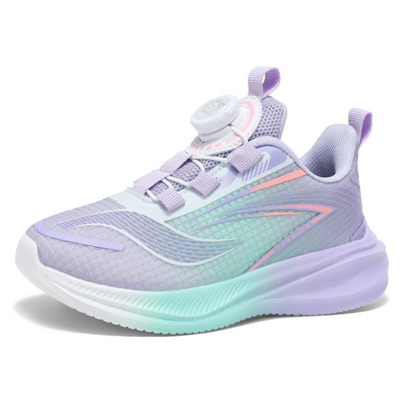 Girls' shoes, Red Rabbit brand7Running Shoes2026New summer children's soft-soled sneakers with rotating buckles, lightweight and designed for girls