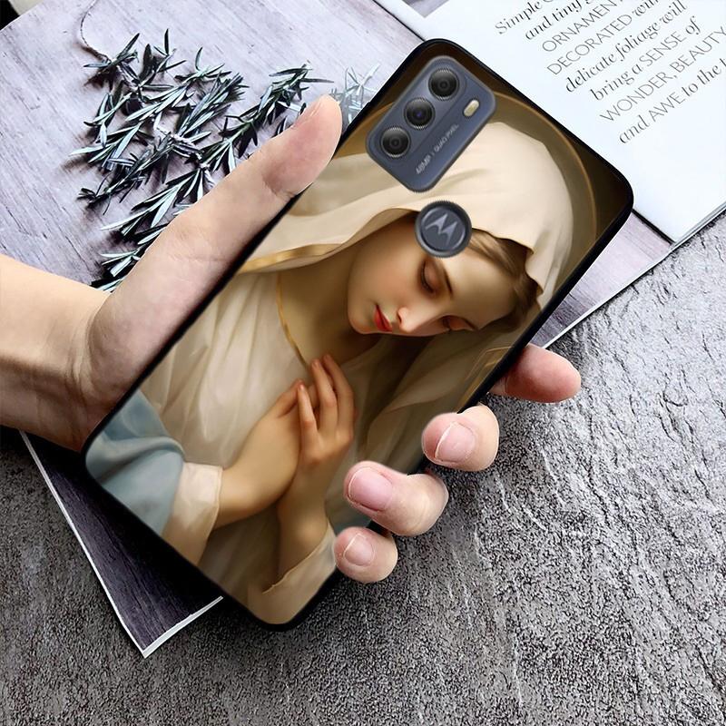 Virgin Mary Phone Case For Moto Edge 60 50 40 Pro 60 50 40 30 Ultra Neo Fusion Moto G Stylus G
