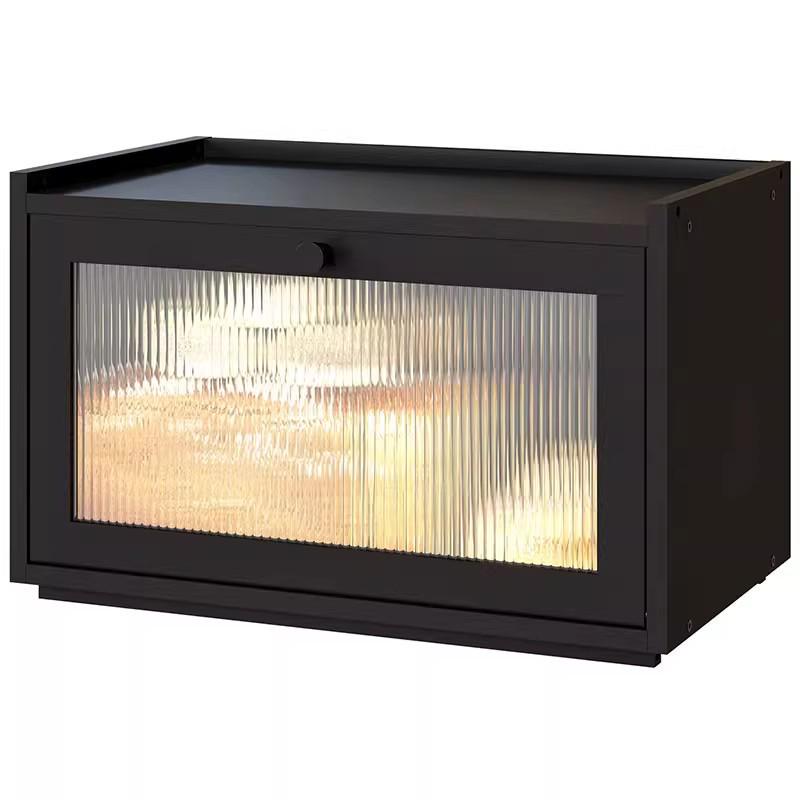 Wooden Bamboo Bread Box with Lid - Kitchen Storage for Bread, Pastry, and Fruits