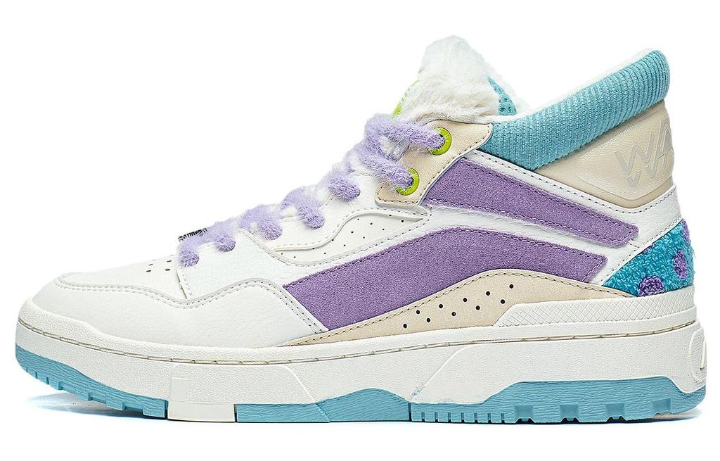DISHINIGUAISHOUDAXUE x Li Ning Wave MID Wave MID Удобная амортизация, Износостойкие Высокие Повседневные Кроссовки Женские AGCT224-3