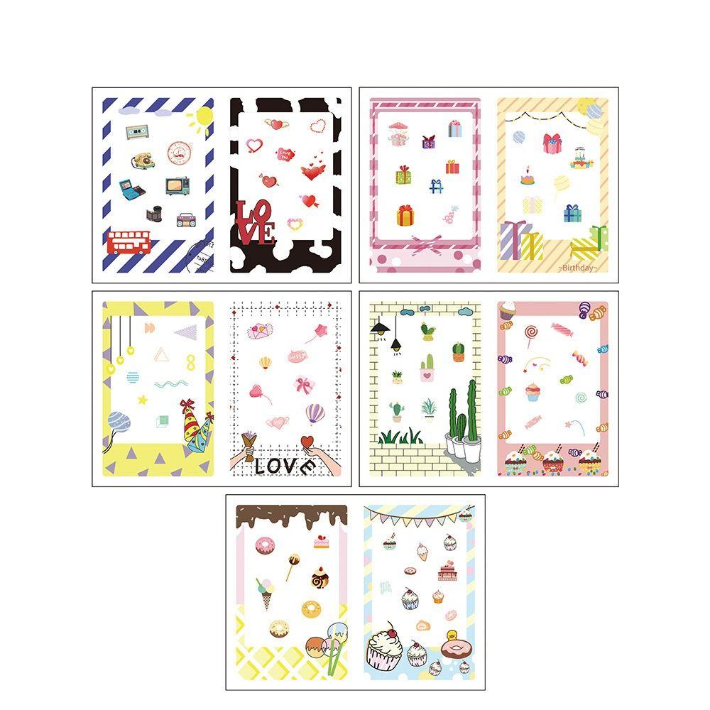 10 шт./набор Наклейка-фоторамка 3 дюйма для моментальной камеры ПЭТ Декоративные наклейки для Fujifilm/Polaroid