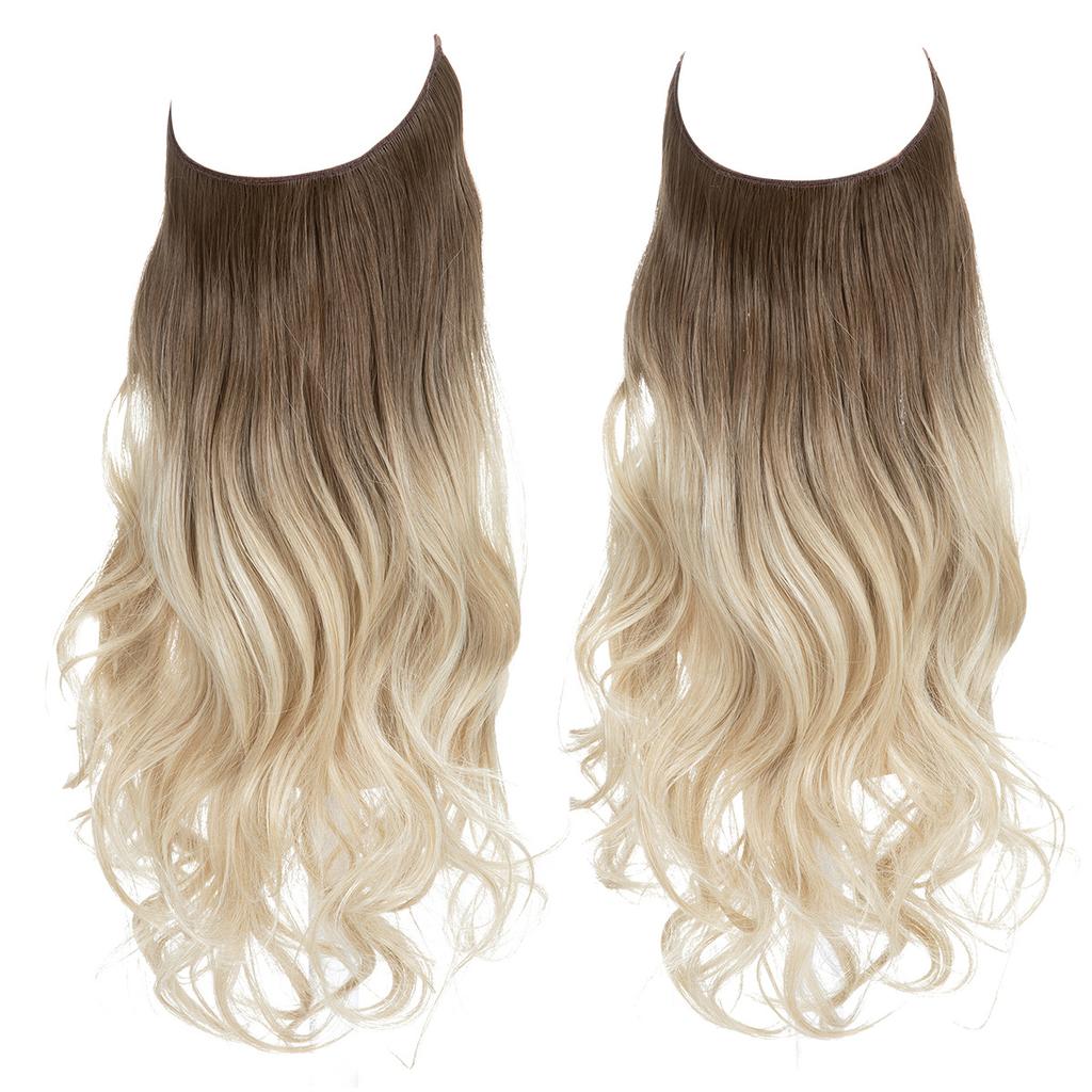 Wigs Have A Large Amount Of Hair, U-Shaped Hair Extensions, Women'S Fishing Line Wigs, Invisible Natural Long Curly Hair