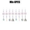 New Christmas Tree Decorations Crystal Christmas Decorations Hanging Acrylic Snowflakes and Icicles Christmas Tree Hangings