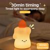 Милый ночник-облако, силиконовый, для детской комнаты, USB, перезаряжаемый, рождественский, прикроватный светильник, сенсорный ночник для спальни