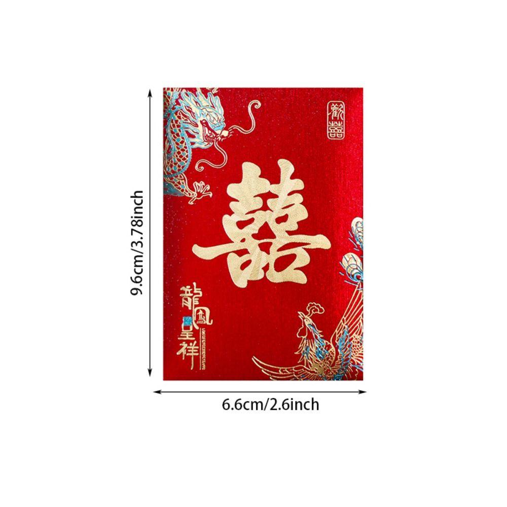80Pcs Good Luck Blessing Multiple Patterns Hongbao Mini Red Money Pocket Traditional Sturdy Luck Money Bag Chinese New Year