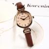 Quartz Watch Women PU Leather Thin Strap Wristwatch Ladies Watches Solid Color Fashion Women Gift Watch Relojes Para Mujer