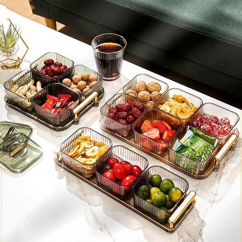 Прочный ящик для хранения сухофруктов, пластиковое сервировочное блюдо, креативный контейнер для хранения закусок, вечеринка