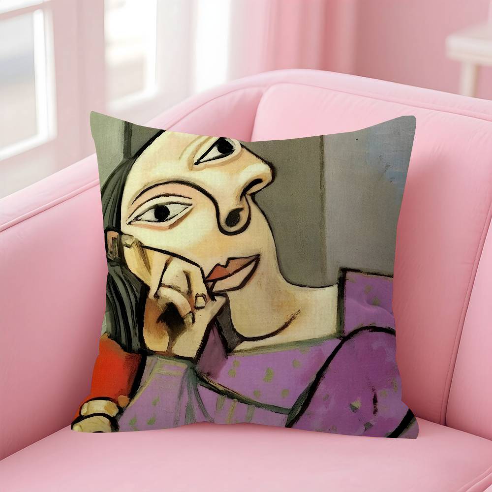 Abstract Picasso Art Classic Cushion Cover Car Throw Pillow Case For Sofa Car Christmas Gift