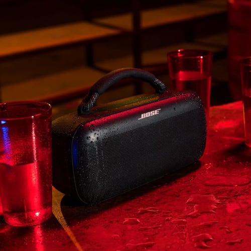 Bose SoundLink Max Portable Speaker, Large Bluetooth Portable Speaker, Wireless, Waterproof, Up To 20 Hours of Continuous Playback, USB-C, 3.5mm AUX I