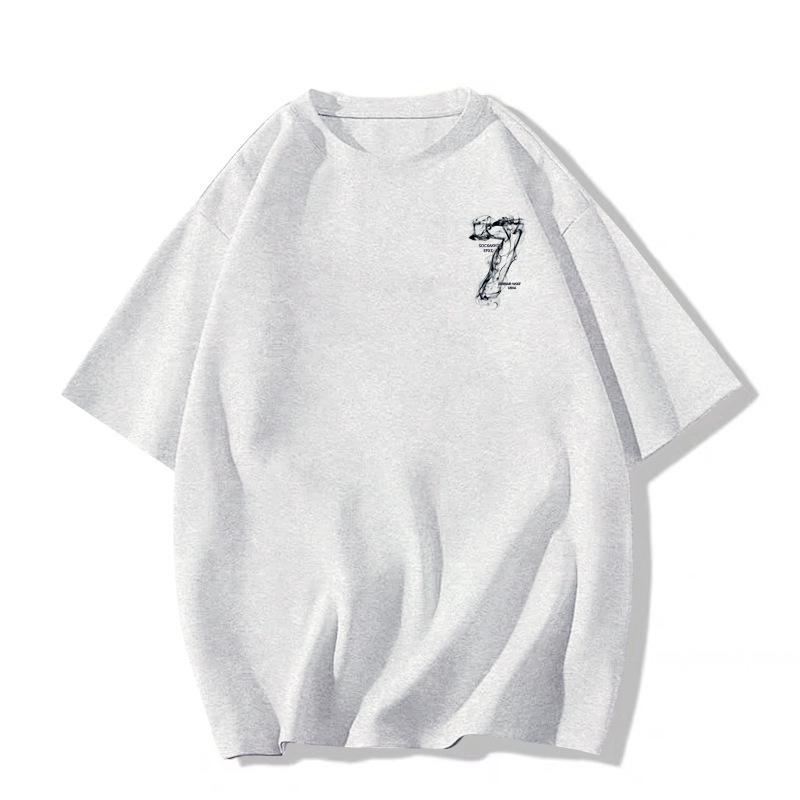 Women's Oversized White Cotton T-Shirt - Summer 2025 Casual Style
